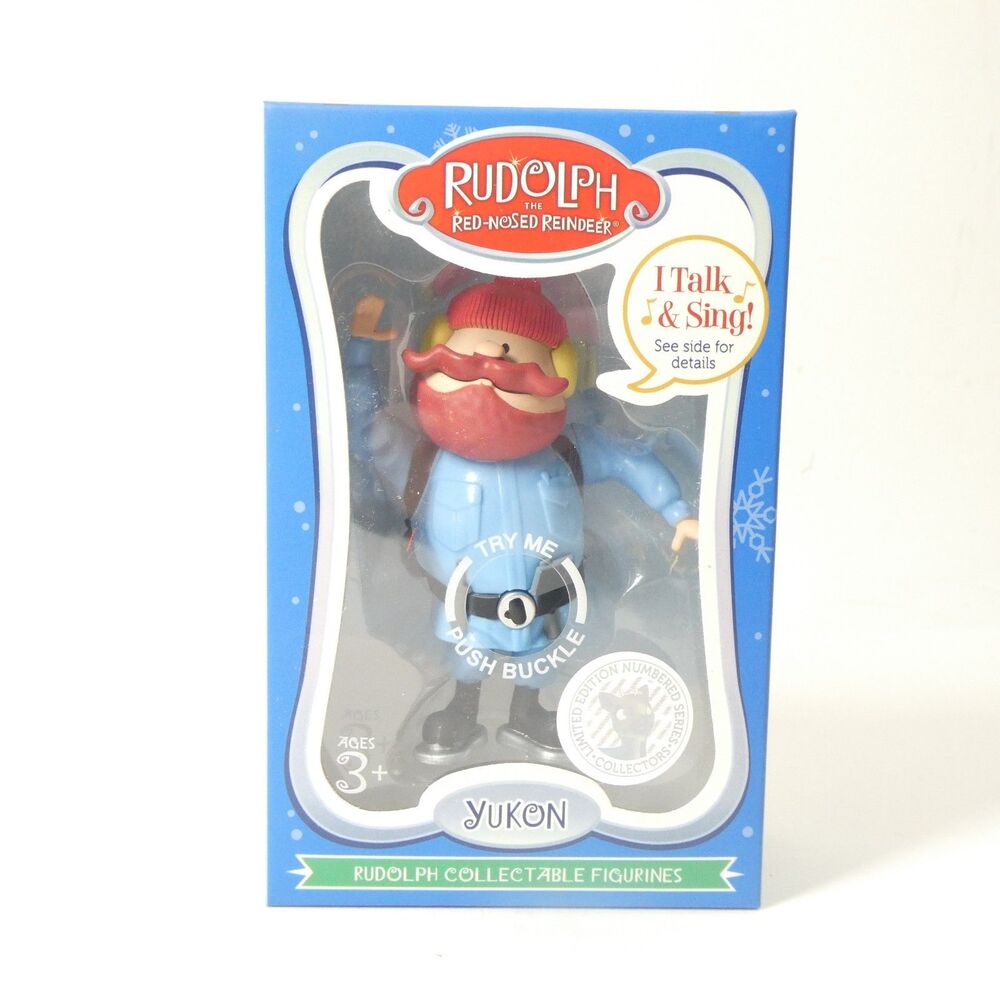 Rudolph The Red-Nosed Reindeer Talking Yukon Action Figure w/Box DEAD BATTERY